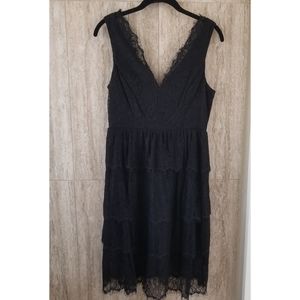 LACE Black Sleeveless Dress